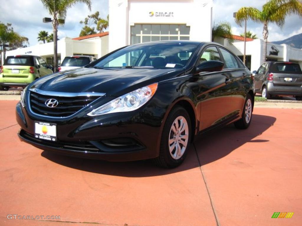 2011 Sonata GLS - Midnight Black / Gray photo #1