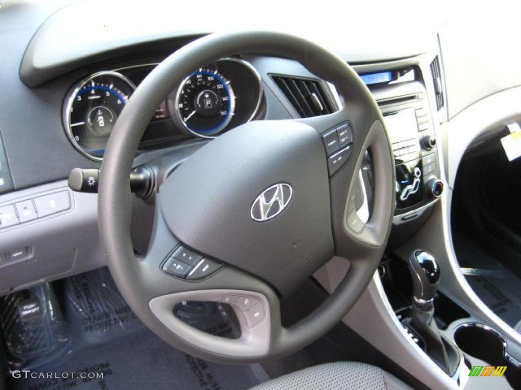 2011 Sonata GLS - Midnight Black / Gray photo #4