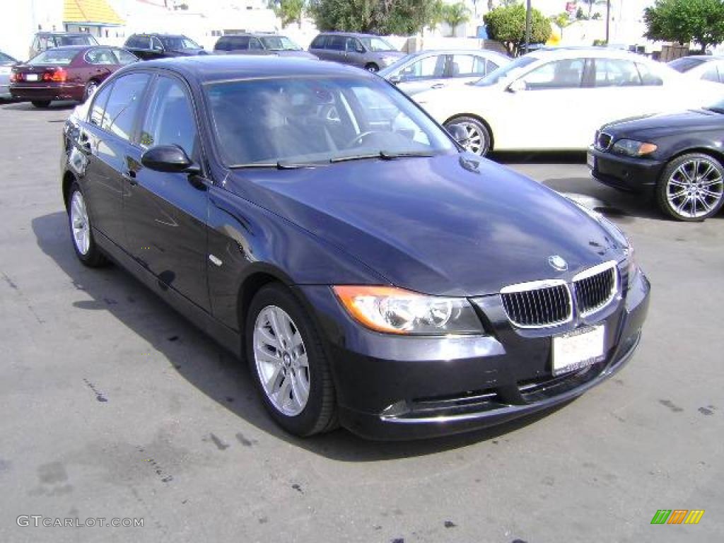 2007 3 Series 328i Sedan - Jet Black / Black photo #2