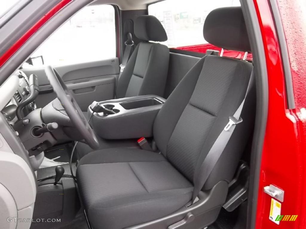 Dark Titanium Interior 2011 GMC Sierra 2500HD Work Truck Regular Cab 4x4 Photo #45831026