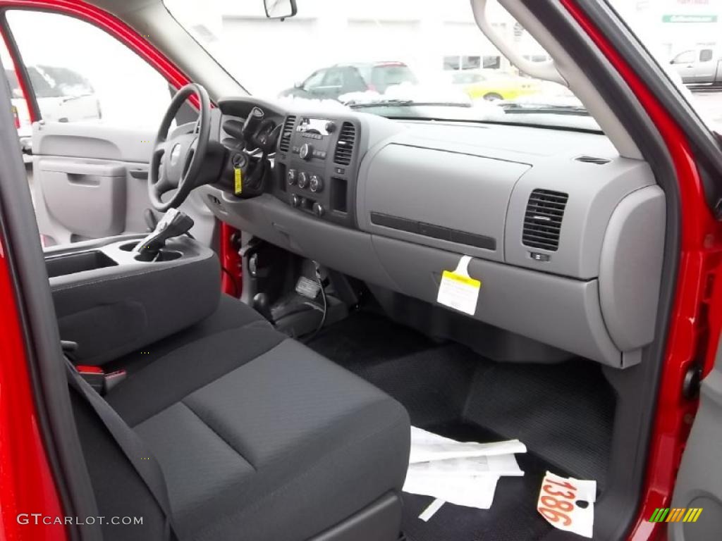 Dark Titanium Interior 2011 GMC Sierra 2500HD Work Truck Regular Cab 4x4 Photo #45831110