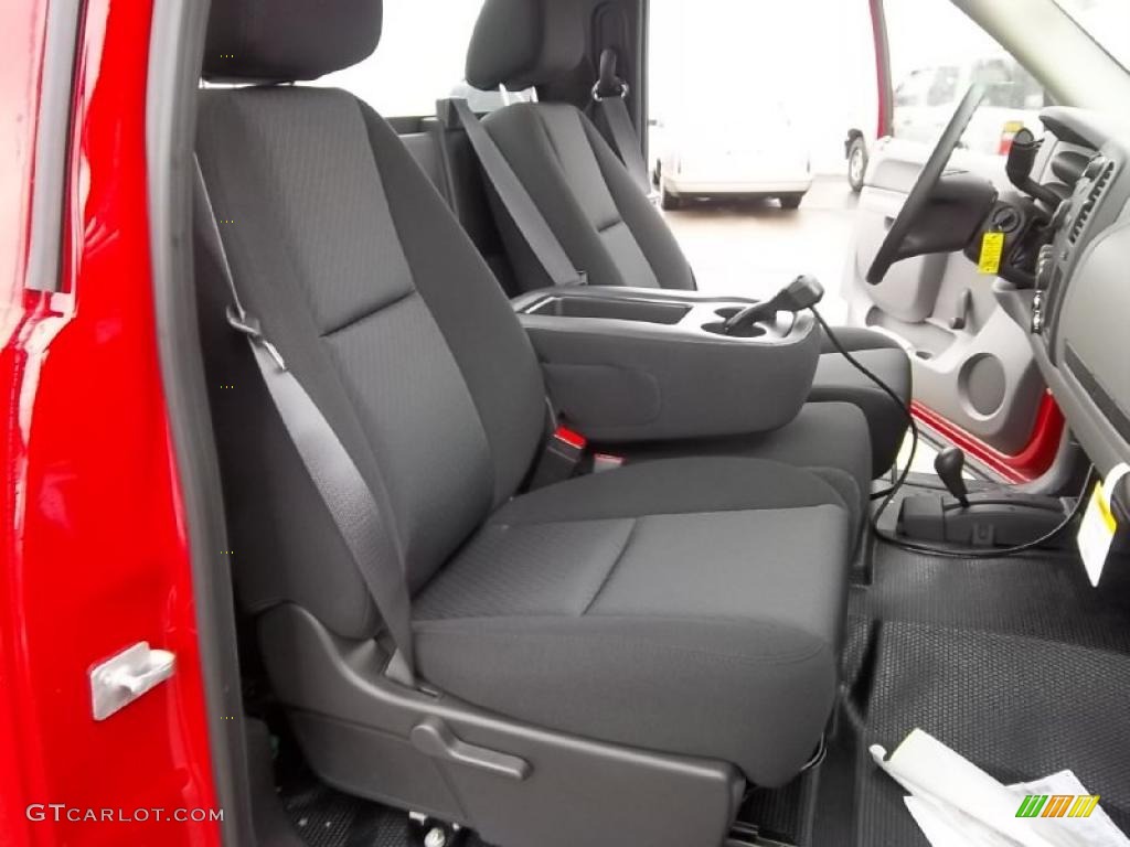 Dark Titanium Interior 2011 GMC Sierra 2500HD Work Truck Regular Cab 4x4 Photo #45831118