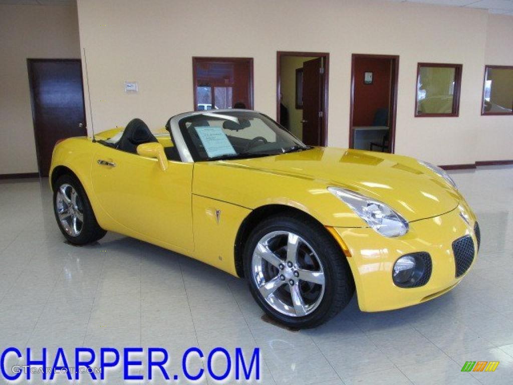 Mean Yellow Pontiac Solstice