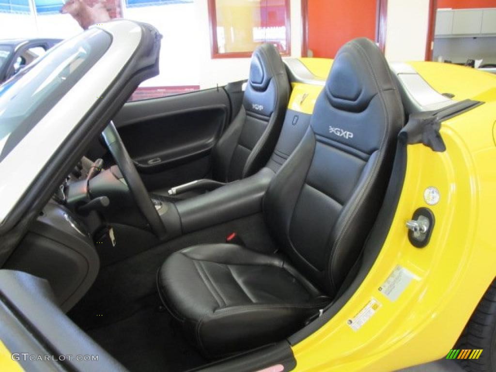 Ebony Interior 2008 Pontiac Solstice GXP Roadster Photo #45832126