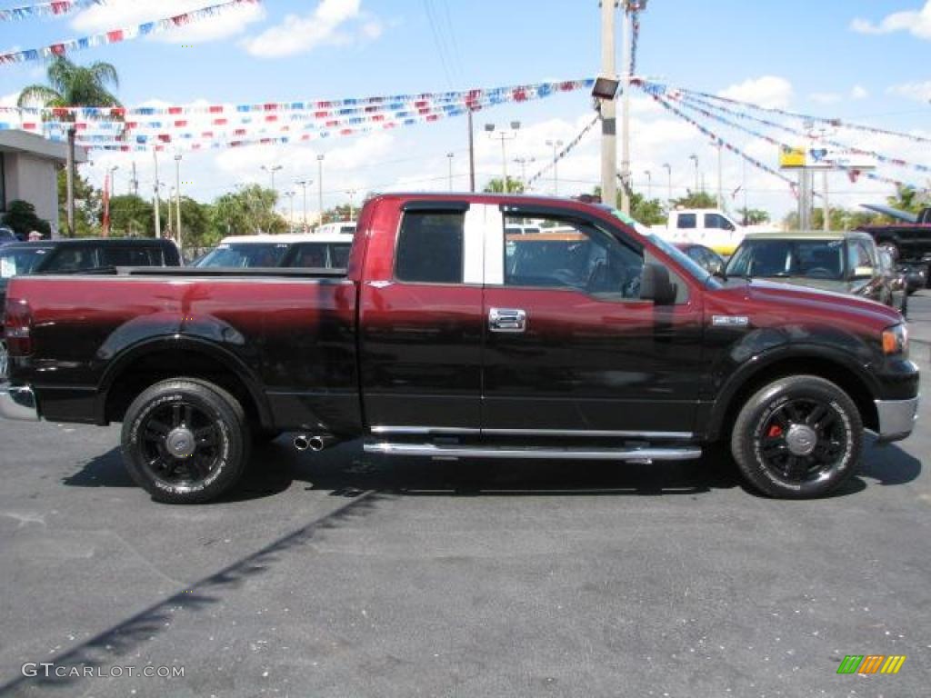 2004 F150 Lariat SuperCab - Black / Black photo #11