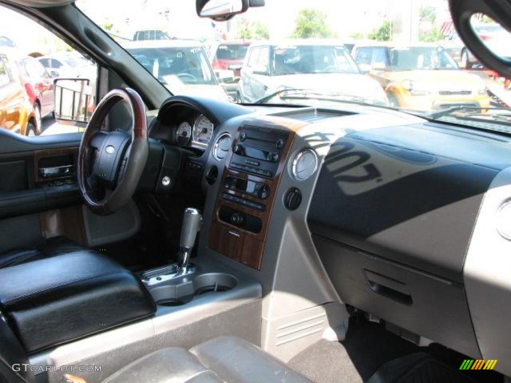 2004 F150 Lariat SuperCab - Black / Black photo #13