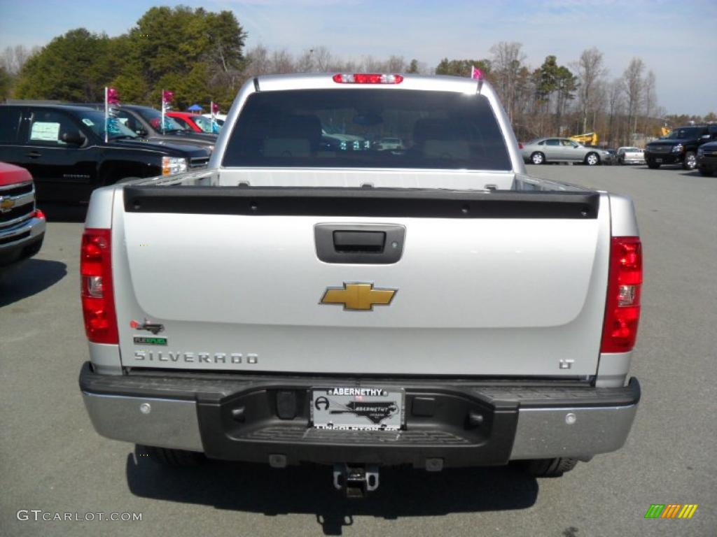 2011 Silverado 1500 LT Crew Cab - Sheer Silver Metallic / Light Titanium/Ebony photo #3