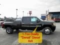 2011 Onyx Black GMC Sierra 3500HD Denali Crew Cab 4x4 Dually  photo #1