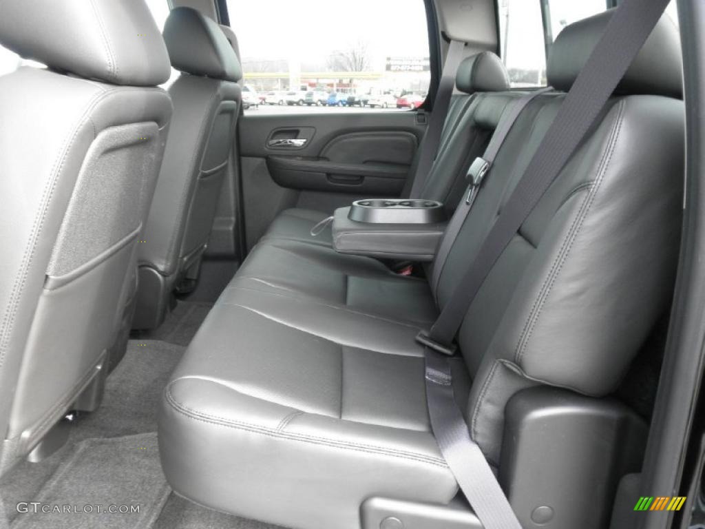 Ebony Interior 2011 GMC Sierra 3500HD Denali Crew Cab 4x4 Dually Photo #45833778