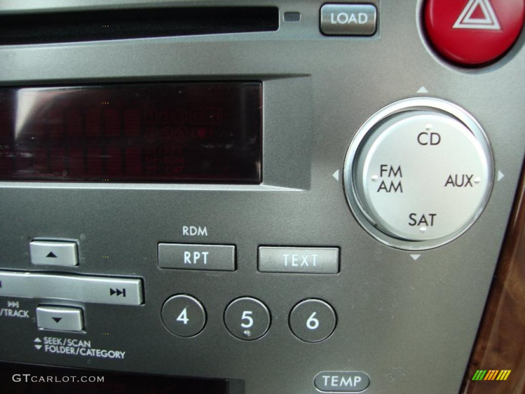 2009 Subaru Legacy 3.0R Limited Controls Photo #45834895