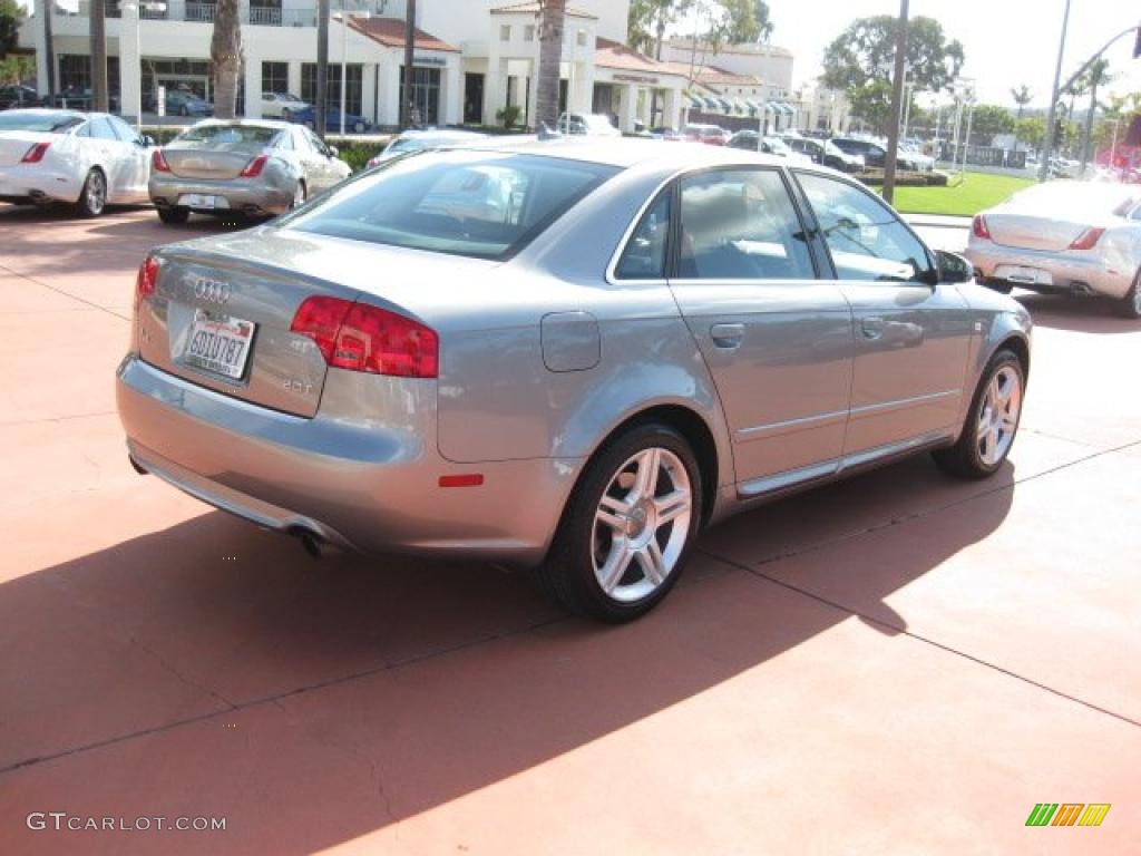 2008 A4 2.0T S-Line Sedan - Quartz Grey Metallic / Black photo #5