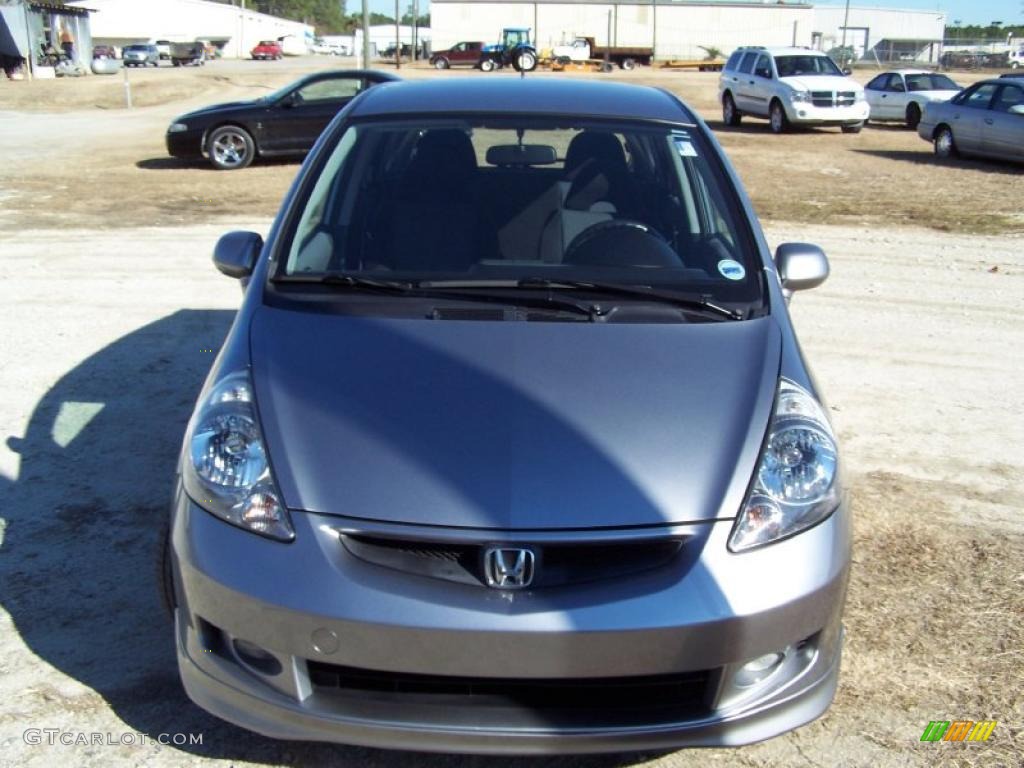 2008 Fit Sport - Storm Silver Metallic / Black/Grey photo #2