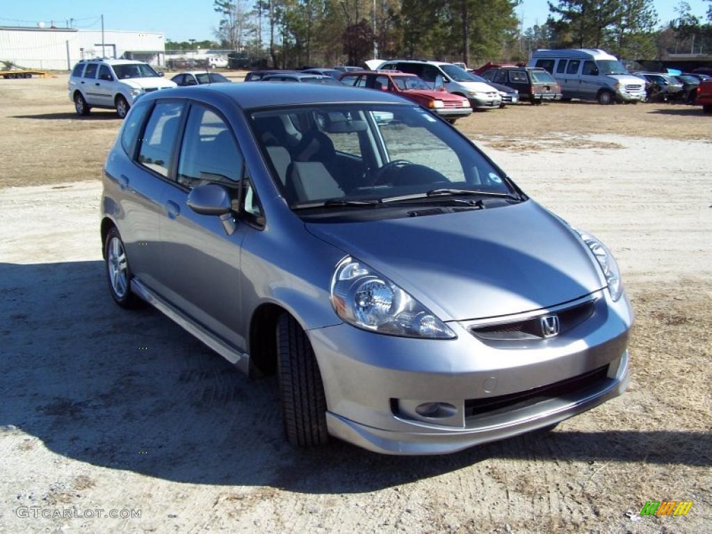 2008 Fit Sport - Storm Silver Metallic / Black/Grey photo #3