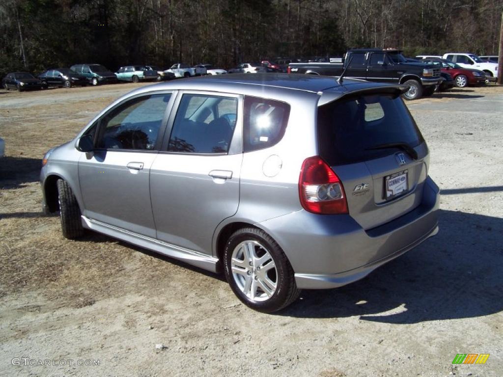 2008 Fit Sport - Storm Silver Metallic / Black/Grey photo #7