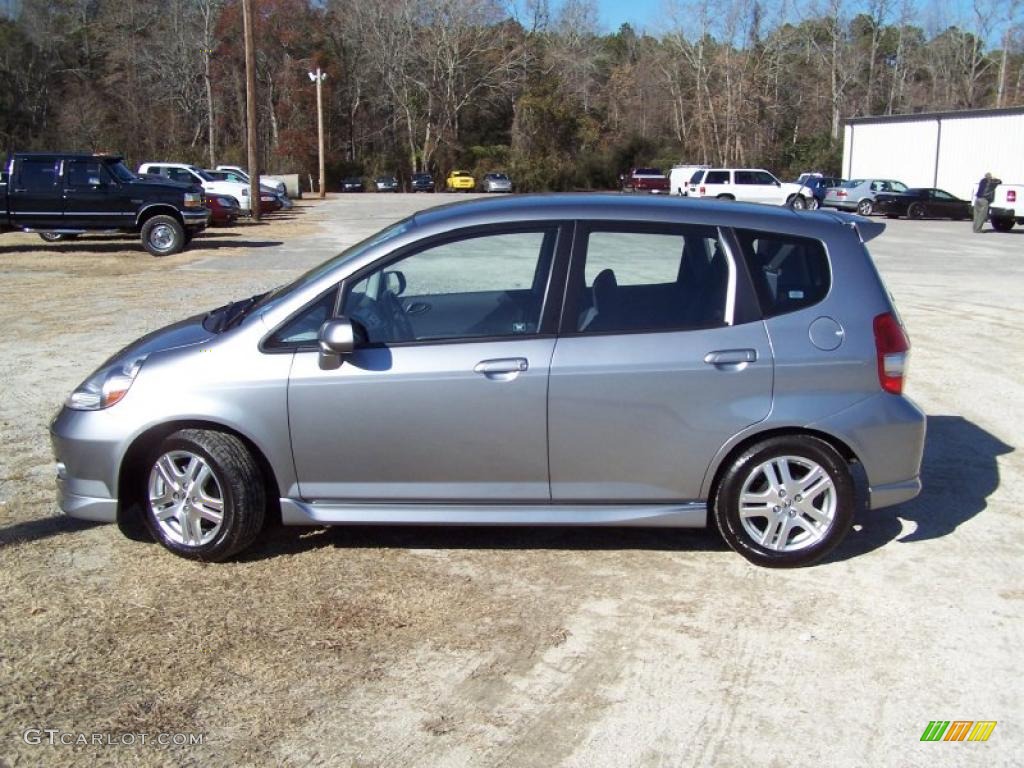 2008 Fit Sport - Storm Silver Metallic / Black/Grey photo #8