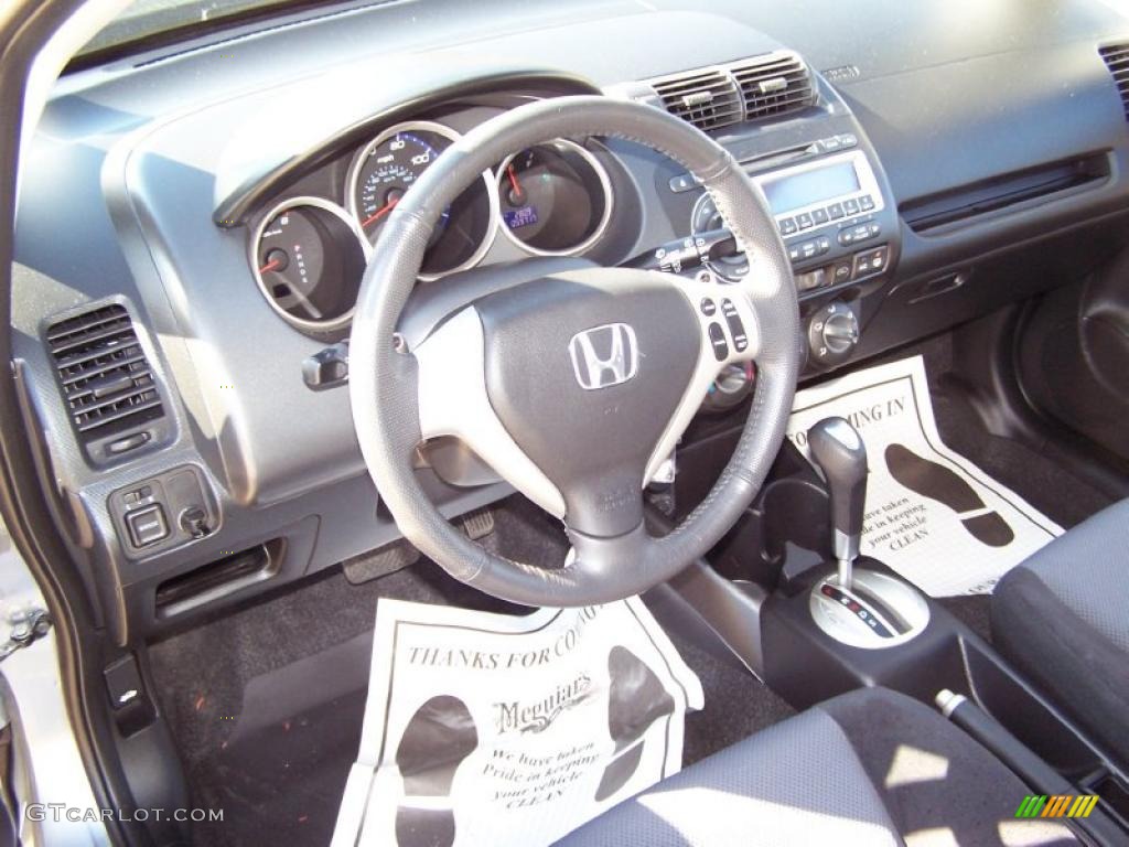 2008 Fit Sport - Storm Silver Metallic / Black/Grey photo #19