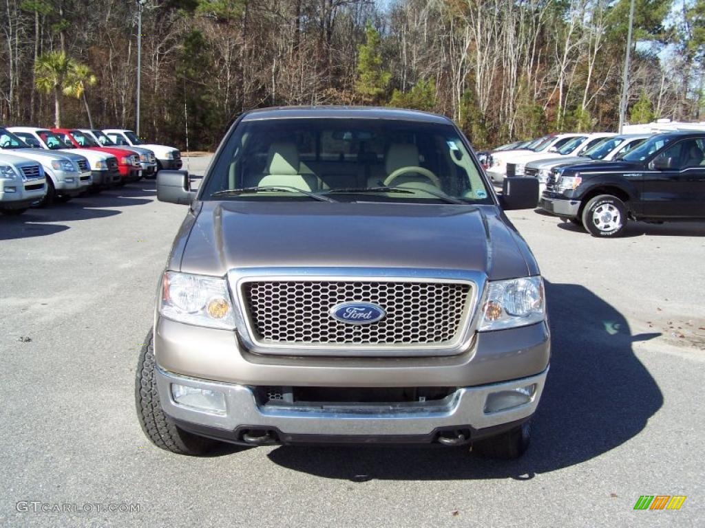 2004 F150 Lariat SuperCrew 4x4 - Arizona Beige Metallic / Tan photo #2