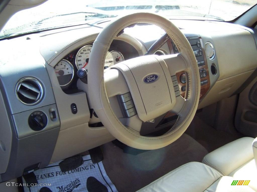 2004 F150 Lariat SuperCrew 4x4 - Arizona Beige Metallic / Tan photo #21