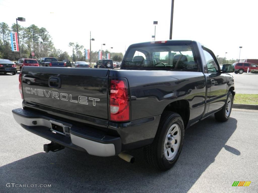 2005 Silverado 1500 Regular Cab - Dark Blue Metallic / Dark Charcoal photo #5