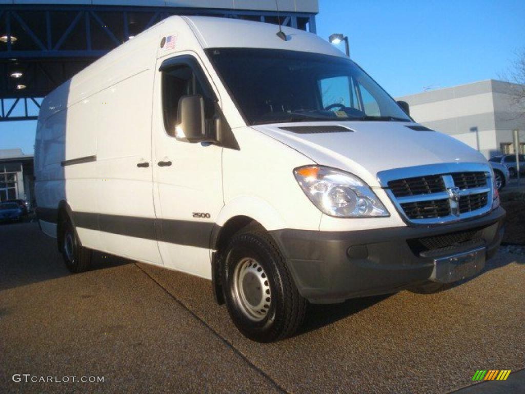 2007 Sprinter Van 2500 High Roof Cargo - Arctic White / Gray photo #9