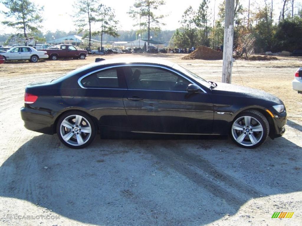 2008 3 Series 335i Coupe - Black Sapphire Metallic / Cream Beige photo #4