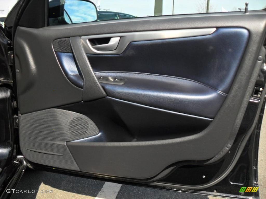 2005 Volvo S60 R AWD R Nordkap Black/Blue Metallic Door Panel Photo #45842576