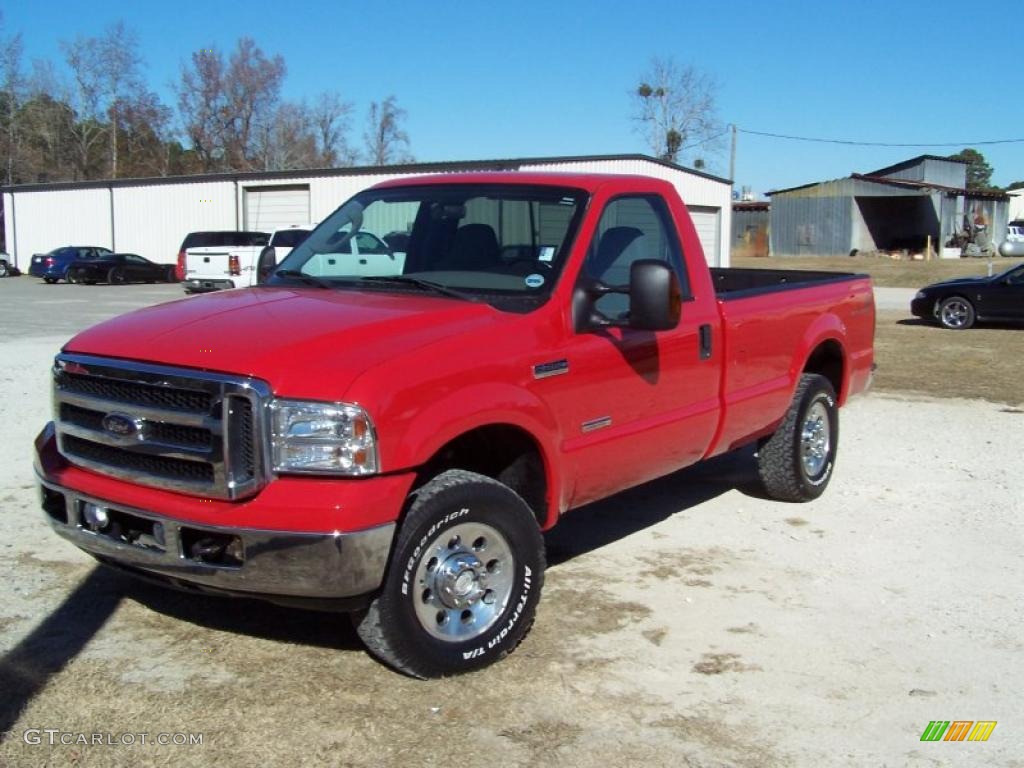 2006 F250 Super Duty FX4 Regular Cab 4x4 - Red Clearcoat / Medium Flint photo #1