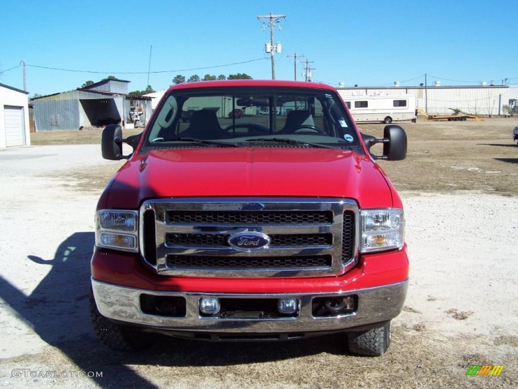 2006 F250 Super Duty FX4 Regular Cab 4x4 - Red Clearcoat / Medium Flint photo #2