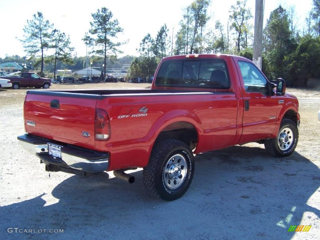 2006 F250 Super Duty FX4 Regular Cab 4x4 - Red Clearcoat / Medium Flint photo #5