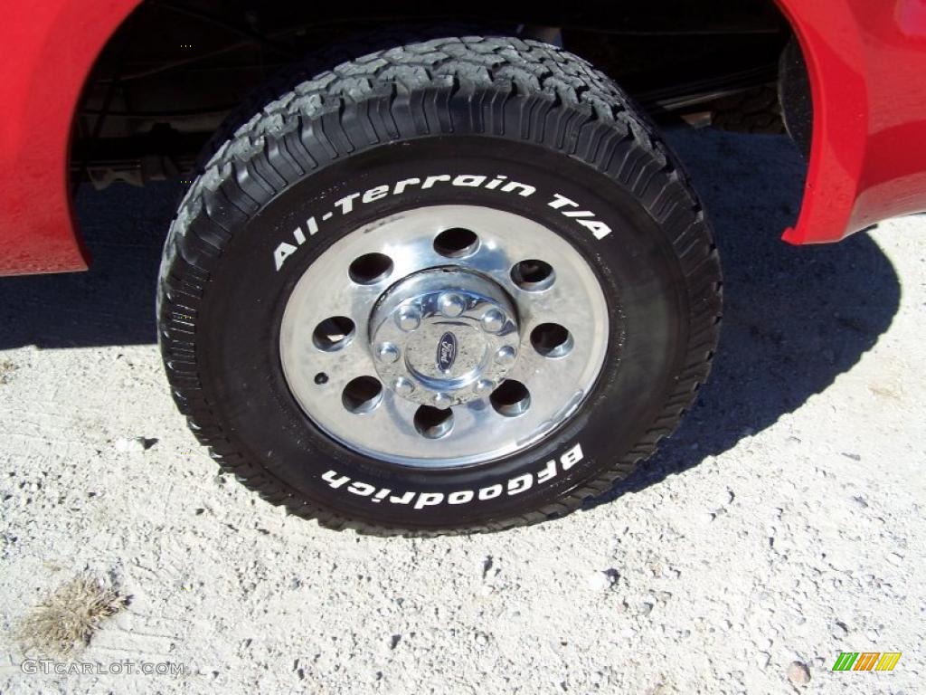 2006 F250 Super Duty FX4 Regular Cab 4x4 - Red Clearcoat / Medium Flint photo #9