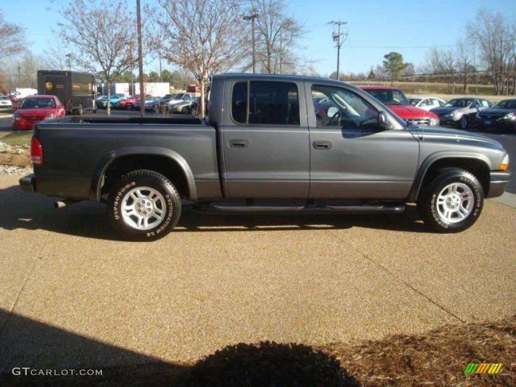 Graphite Metallic 2004 Dodge Dakota Sport Quad Cab Exterior Photo #45843508