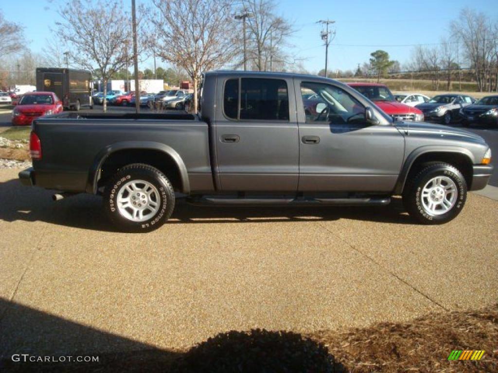 2004 Dakota Sport Quad Cab - Graphite Metallic / Dark Slate Gray photo #4