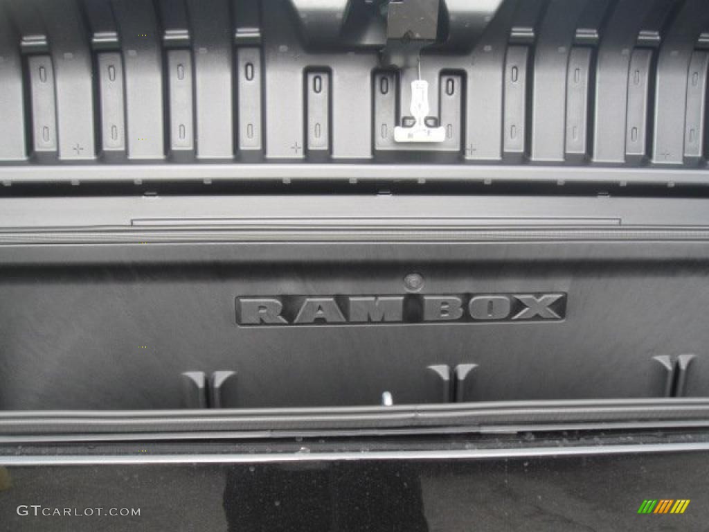 2011 Ram 1500 Laramie Longhorn Crew Cab 4x4 - Brilliant Black Crystal Pearl / Dark Slate Gray/Russet Brown photo #15