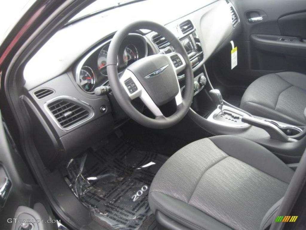 Black Interior 2011 Chrysler 200 Touring Photo #45843952