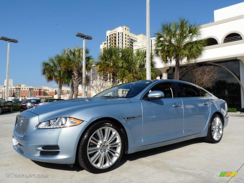 Frost Blue Metallic 2011 Jaguar XJ XJL Supercharged Exterior Photo #45844272