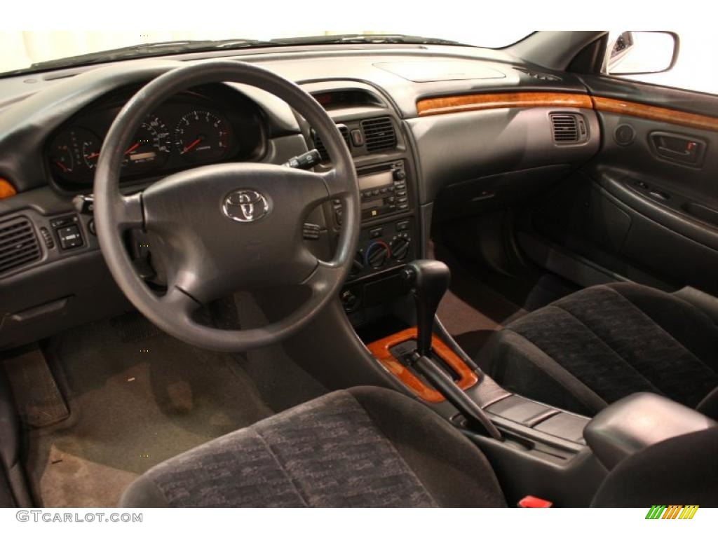 Charcoal Interior 2002 Toyota Solara SE Coupe Photo #45844360