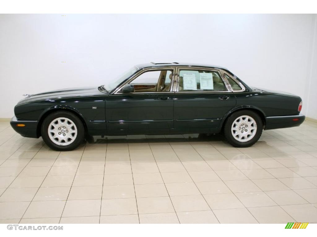 1998 XJ XJ8 - British Racing Green / Cashmere photo #5