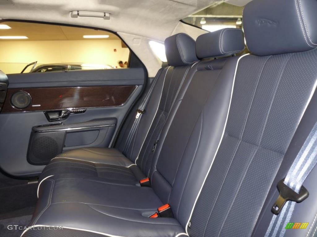 Navy Blue/Ivory Interior 2011 Jaguar XJ XJL Supercharged Photo #45844812