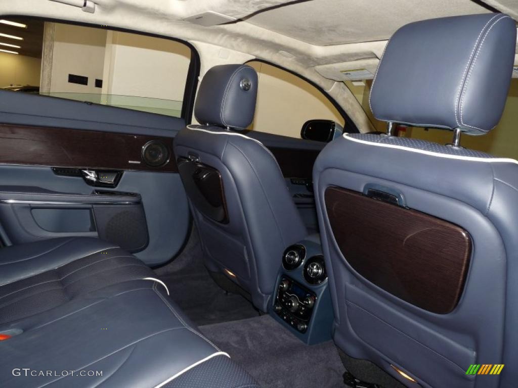 Navy Blue/Ivory Interior 2011 Jaguar XJ XJL Supercharged Photo #45844848