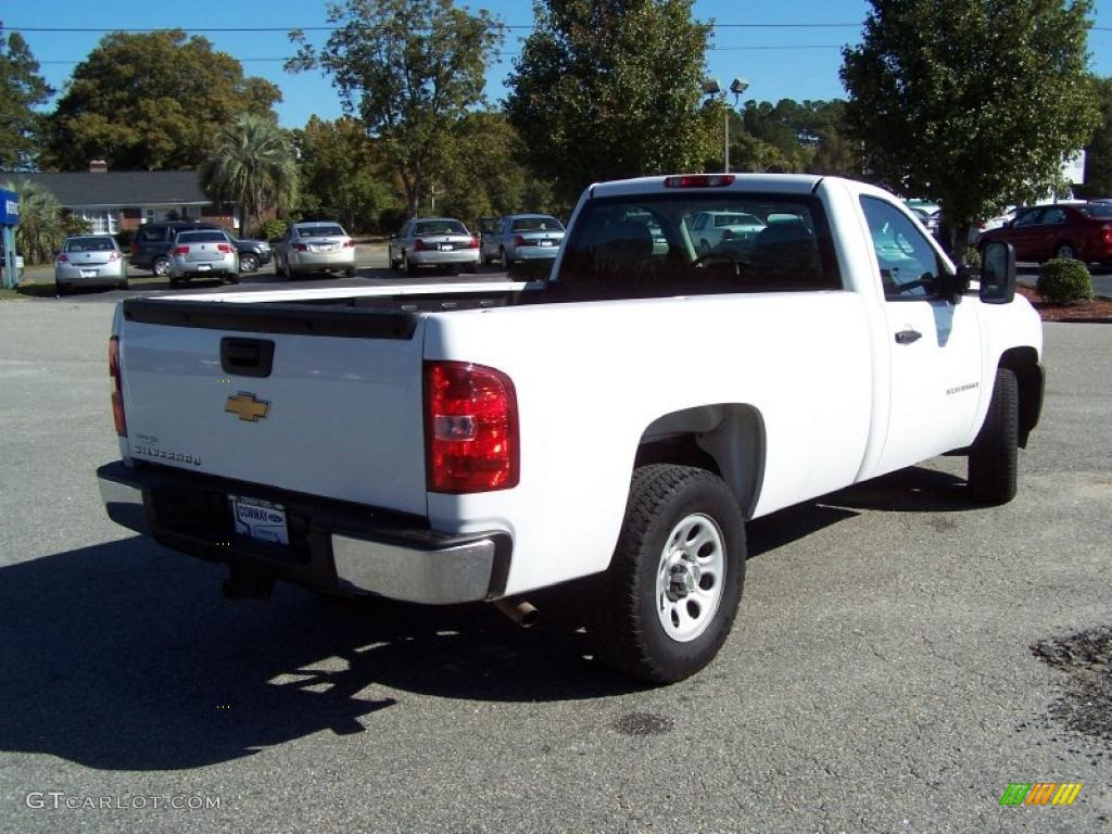 2008 Silverado 1500 LT Regular Cab - Summit White / Light Titanium/Dark Titanium photo #5