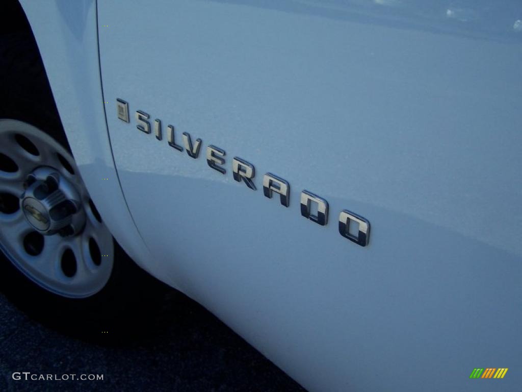 2008 Silverado 1500 LT Regular Cab - Summit White / Light Titanium/Dark Titanium photo #10