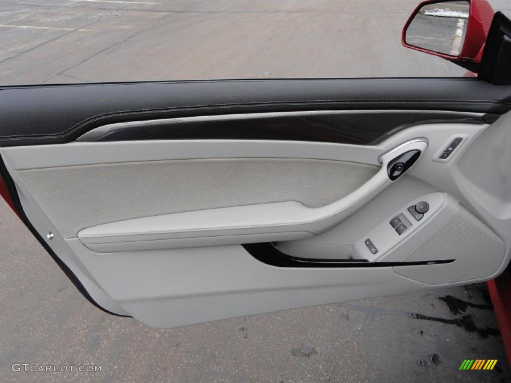 2011 Cadillac CTS -V Coupe Light Titanium/Ebony Door Panel Photo #45848092