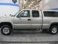 2002 Light Pewter Metallic Chevrolet Silverado 2500 LS Extended Cab 4x4  photo #3