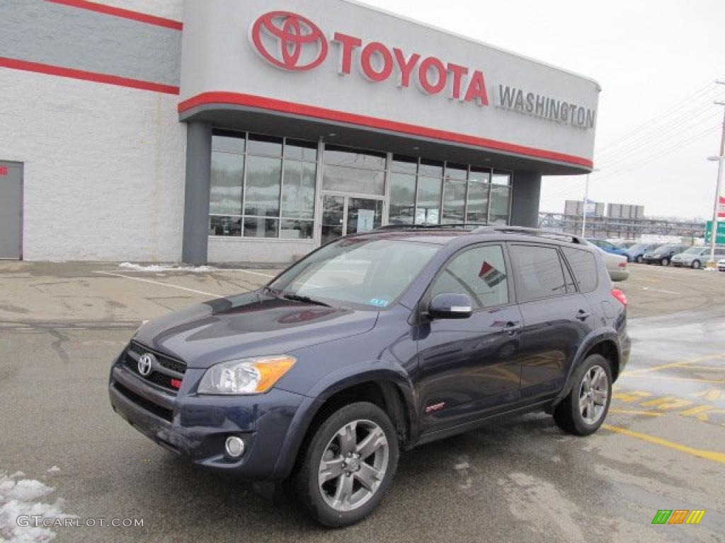 2009 RAV4 Sport V6 4WD - Elusive Blue Metallic / Dark Charcoal photo #1