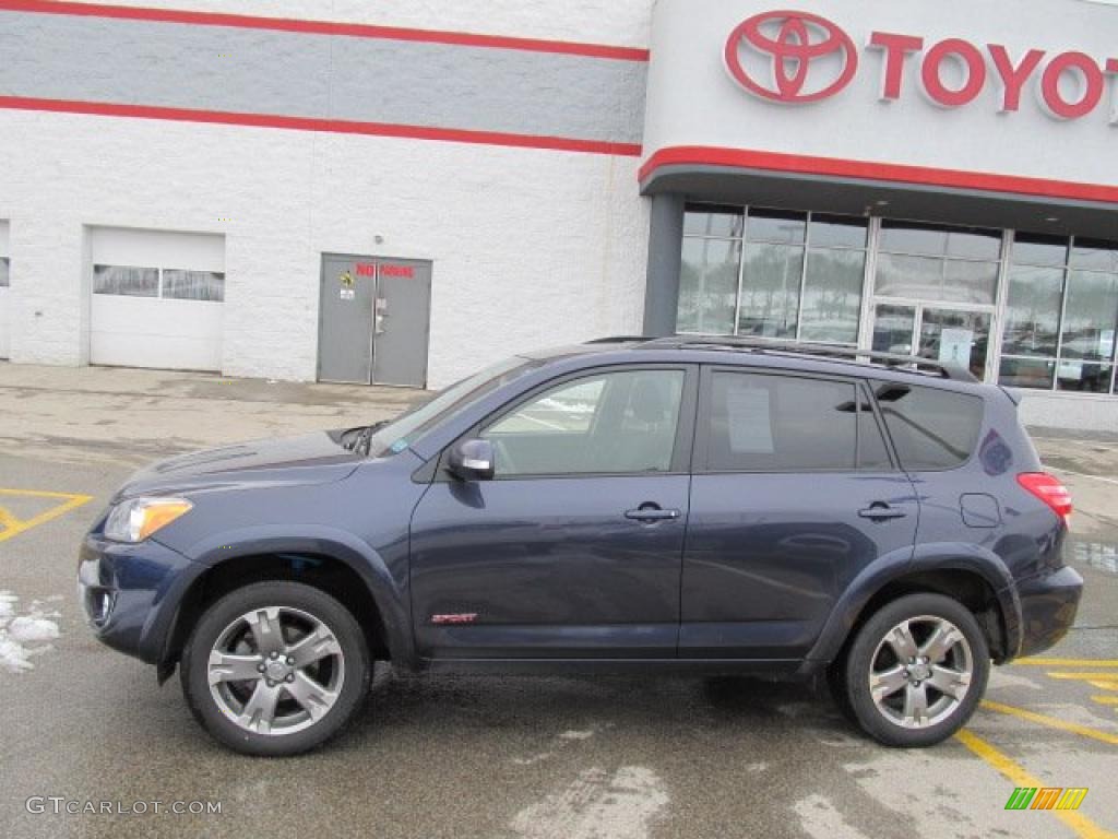 2009 RAV4 Sport V6 4WD - Elusive Blue Metallic / Dark Charcoal photo #2