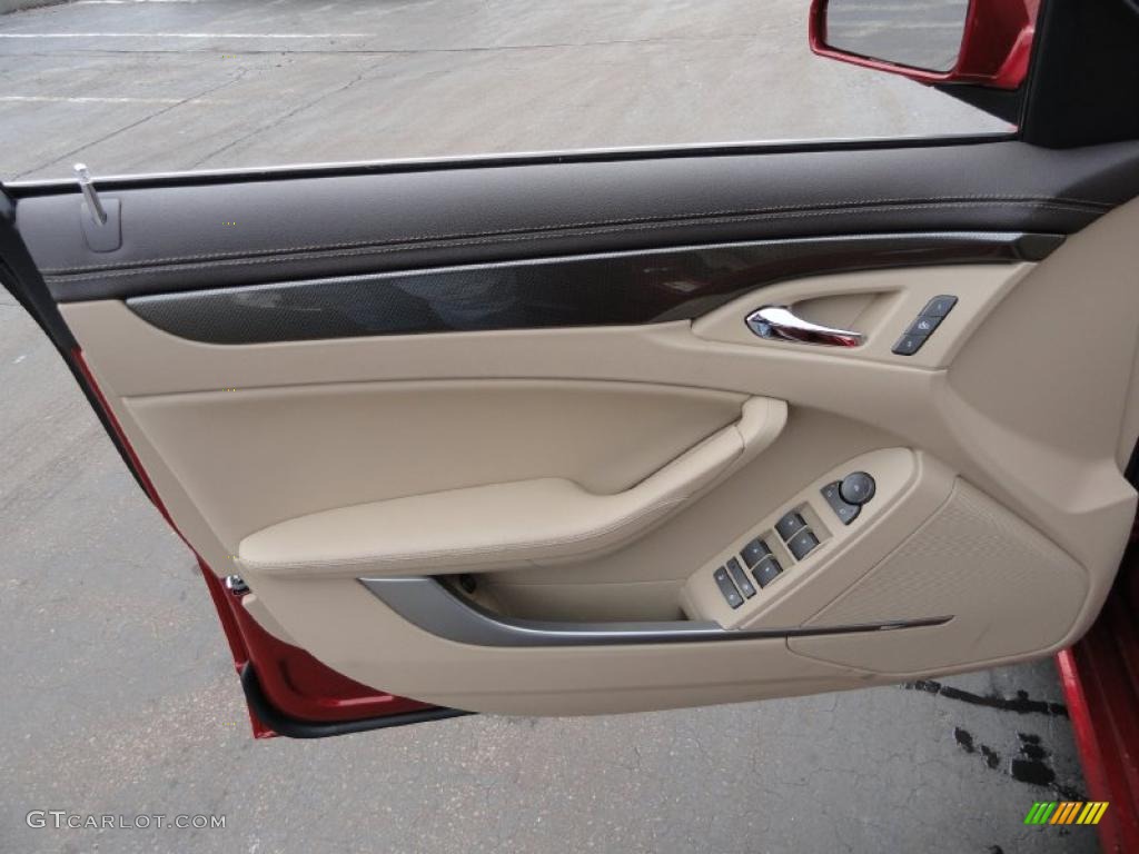 2011 Cadillac CTS 3.6 Sedan Cashmere/Cocoa Door Panel Photo #45849128