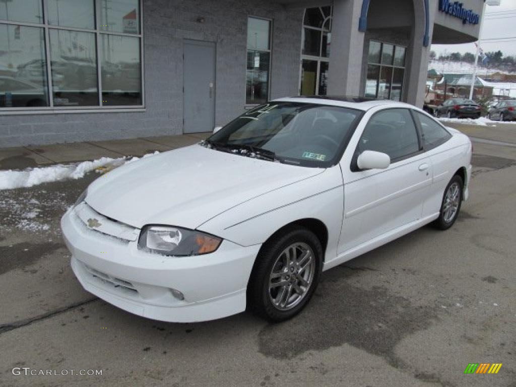 2004 Cavalier LS Sport Coupe - Summit White / Graphite photo #2