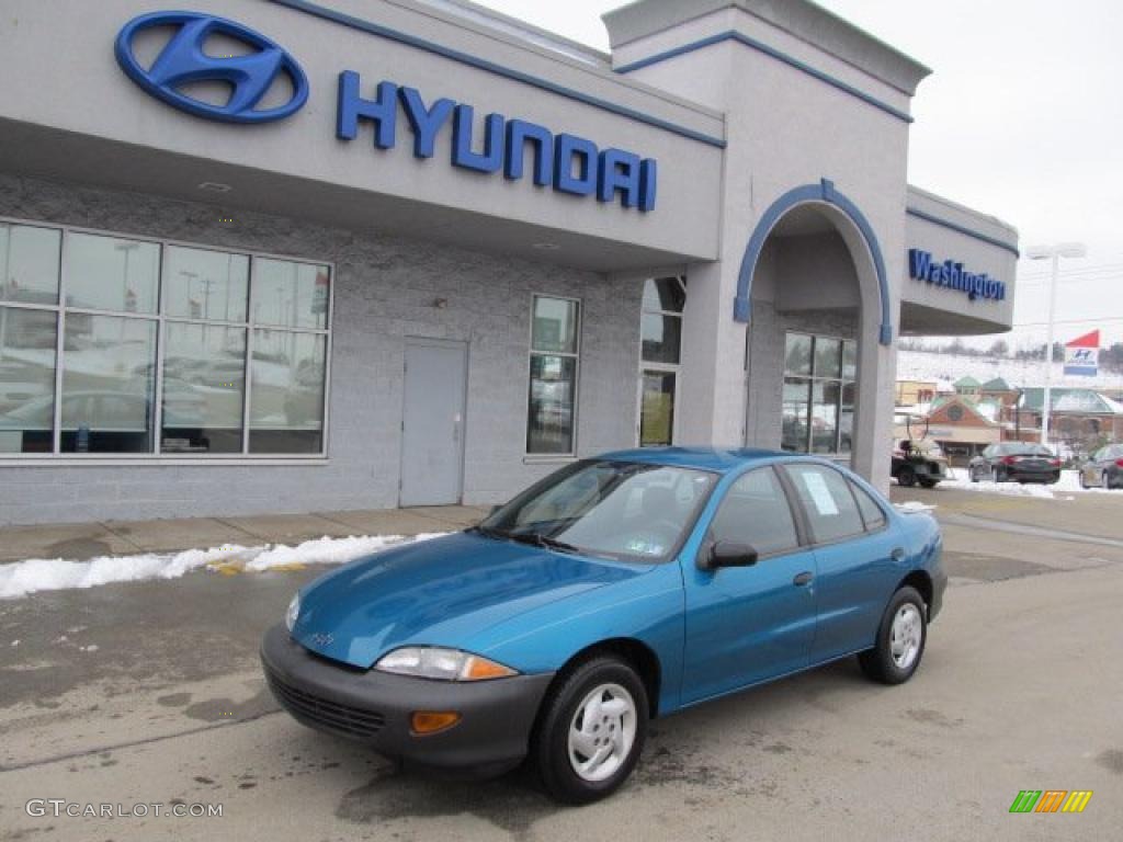 1997 Cavalier Sedan - Bright Aqua Metallic / Graphite photo #1