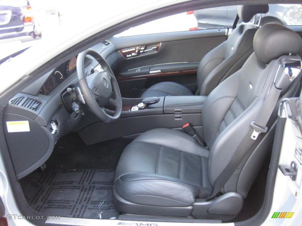 Black Interior 2008 Mercedes-Benz CL 63 AMG Photo #45852085