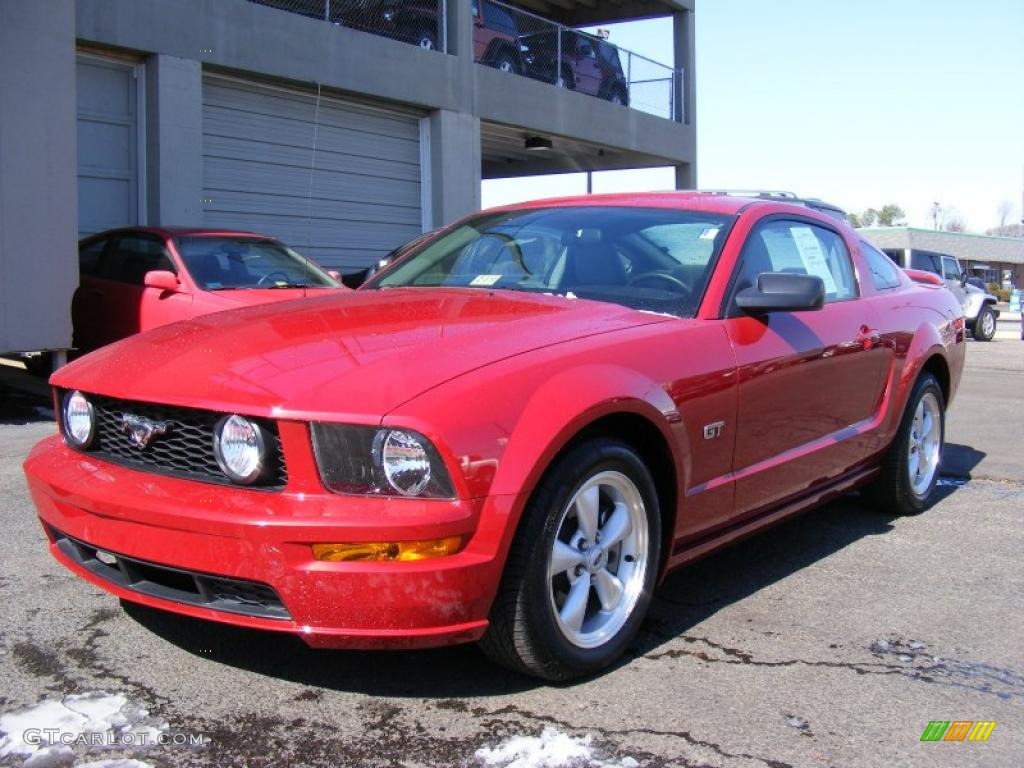 2008 Mustang GT Premium Coupe - Torch Red / Light Graphite photo #1